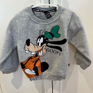 Disney Goofy Gray Kids Sweatshirt 18m